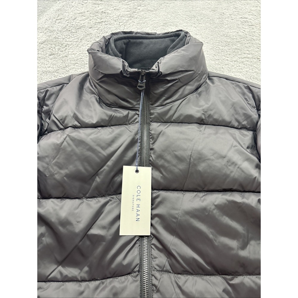 Cole Haan Puffer Jacket‎ With Bib Men's Size Small Black New - Picture 7 of 7